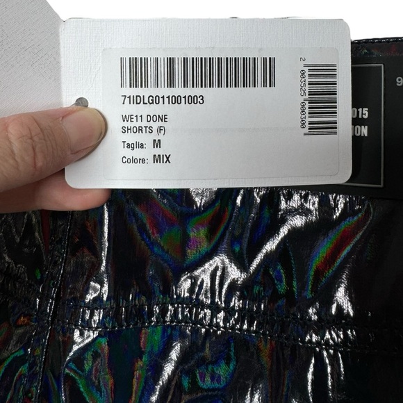 we11done | NWT SS 2020 Dark Holoshine Shorts Medium - Picture 9 of 13